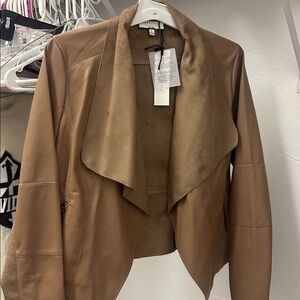 NWT Bagatelle Women's Camel Leather Jacket